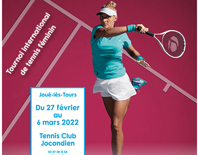 affiche/ticket/flyer tournois tennis féminin