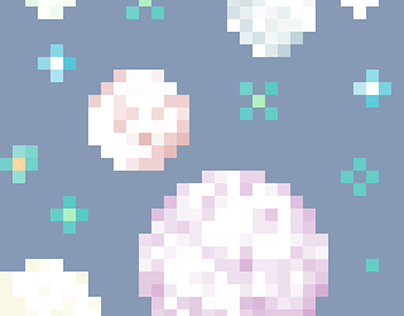 Space and Planet Pixel Art