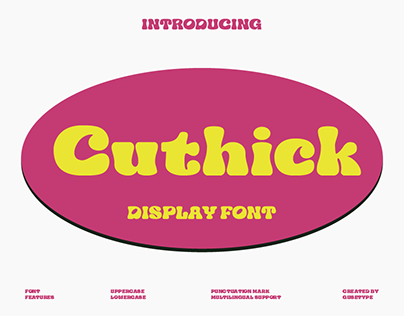 Cuthick Display Font