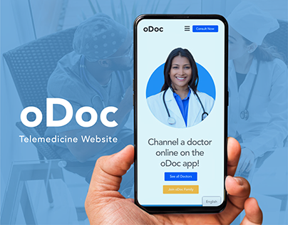 oDoc → Telemedicine Website Design & Development