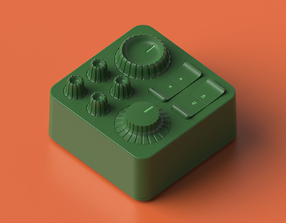 Knobs and buttons @renderweekly project