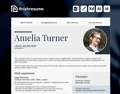 Legal secretary resume template | FinishResume