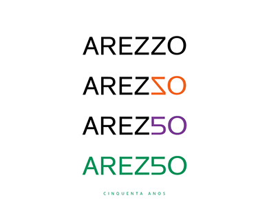 Arezzo 50 anos Identidade Visual