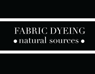 NATURAL FABRIC DYES
