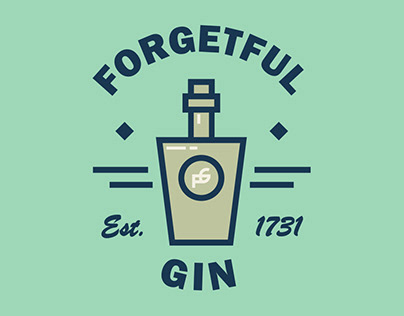 Forgetful Gin, logo project