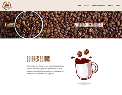 Coffee Store Wordpress Website - El Último Café