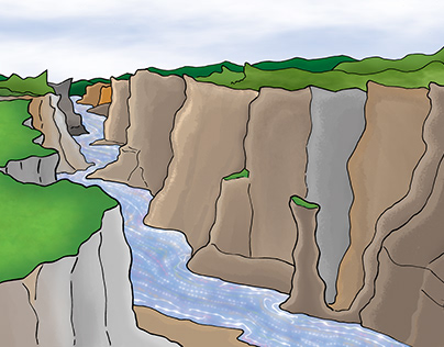 River Valley Illustration
