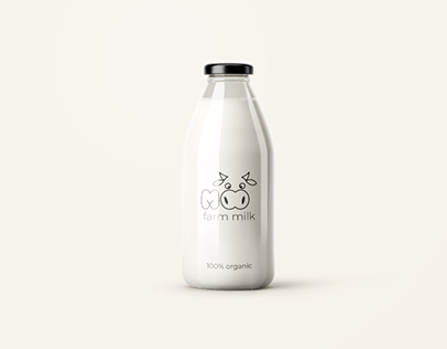 Logo for a home milk company