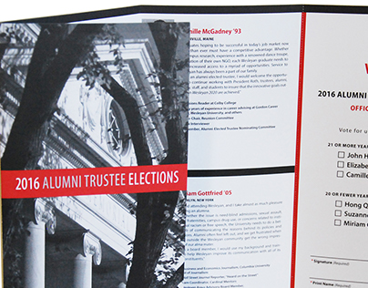 Wesleyan University: Alumni Elected Trustee Brochure