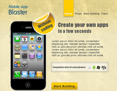 Mobile App Blaster - website