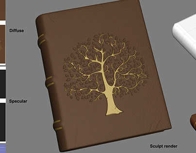 Leather Bound Book Asset