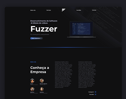 Fuzzer Institutional Page | UI Design