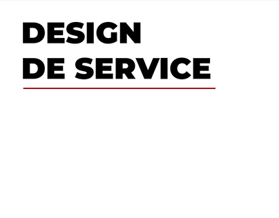 Projet Fictif : Design de service
