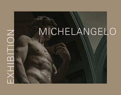Michelangelo Exibition website concept