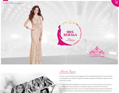Web Page Design for Mrs Kerala