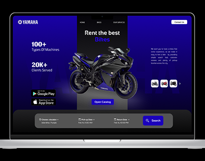 Website design for Bike Rent Service