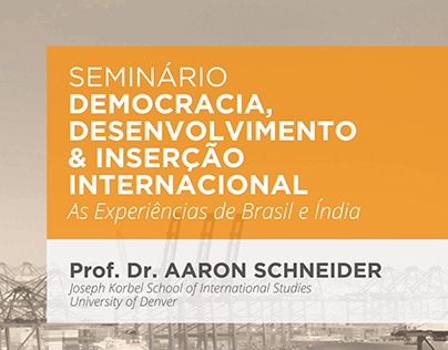Pôster - Seminário NETIT Desenvolvimento Brasil/Índia