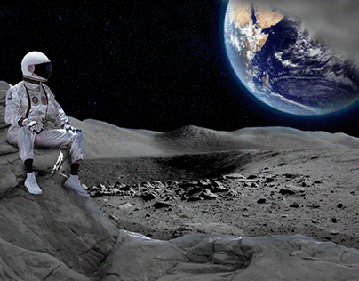 Astronauta na Lua - MANIPULAÇÃO