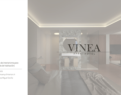 Diseño interior: habitación aparthotel "VINEA"