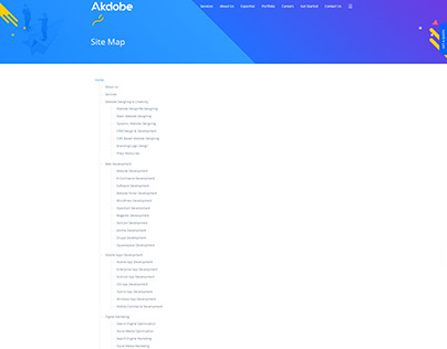 Akdobe Technology site-map