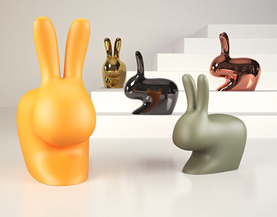 Free 3d model / Rabbit Chair by Qeeboo (COPY)