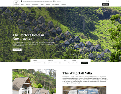 Waterfall Villa Website