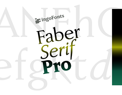 Faber Serif - the restrained Roman typeface