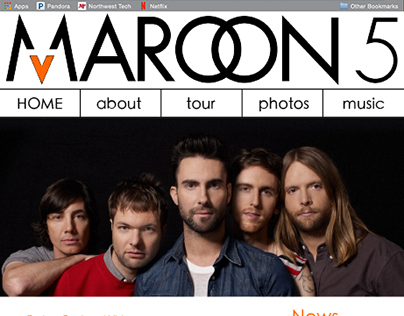 Maroon 5 Website