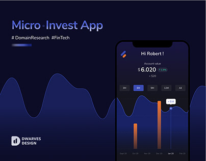 Micro-investing Fintech Mobile App UX/UI
