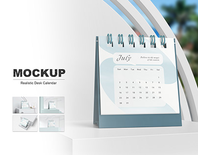 Desk calendar Mockup