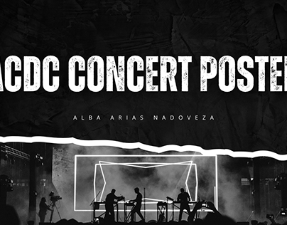 ACDC concert poster