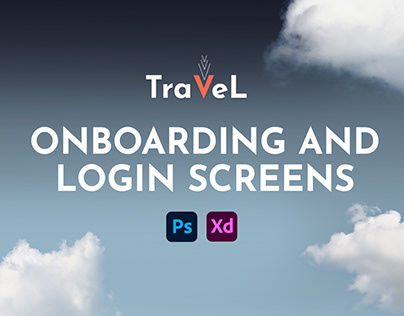 Travel - Mobile onboarding and login screens design