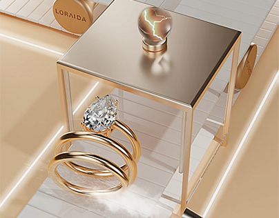 3D animations jewelry rings, CGI project
