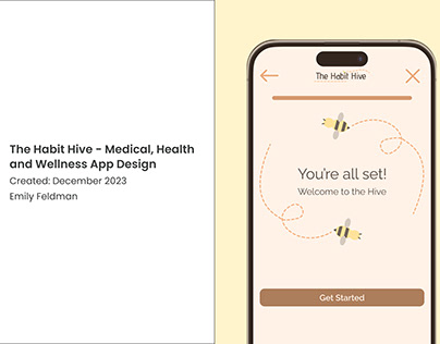 The Habit Hive - Health and Wellness App Design