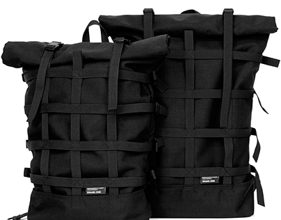 Braasi Industry Rolltop backpack BLACK