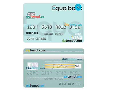 Czech Equa Bank visa debit card