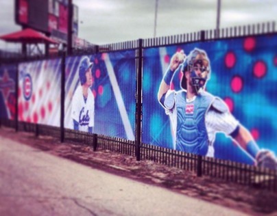Iowa Cubs Fence Wrap, Wall & Elevator Skins Executions