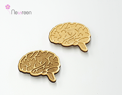 Brain (laser cut & engrave)