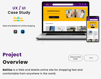 Online Shoping cum UX UI Portfolio & Case Study