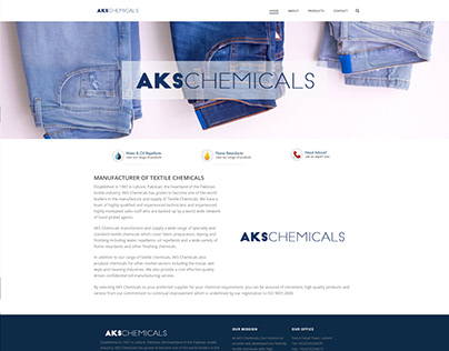 Webdesign for Textile Chemicals