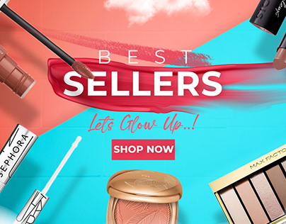 website’s banner (Makeup) (skincare)
