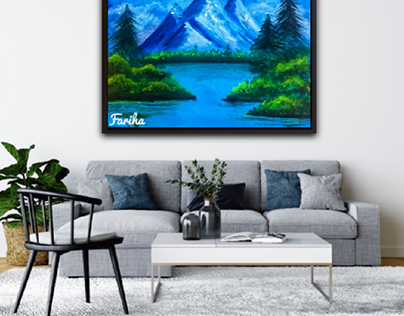 Blue Hills (Acrylic painting)
