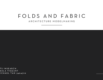 Folds and Fabric - Modelmaking