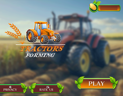 tractor farming game ui