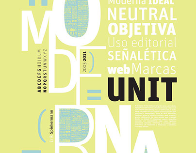 UNIT - Presentación tipográfica