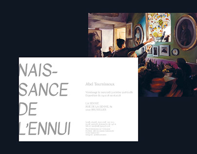 Invitation Card for an Exhibition of a French Artist