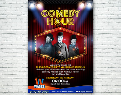 Comedy Hour flyer for Waseb TV
