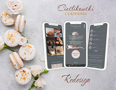 Polish confectionery shop website // Redesign