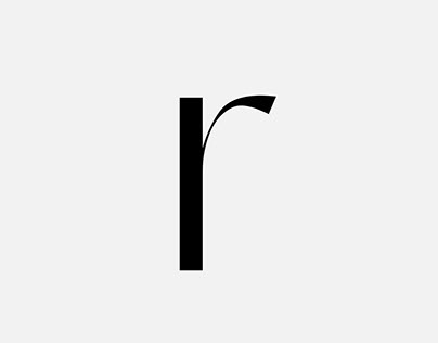Typography analysis "R"