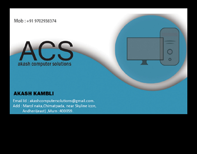 Visiting  card for at home computer  services